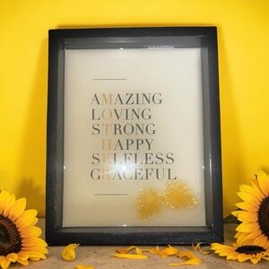 Handmade Inspirational Mother Quote Framed Art